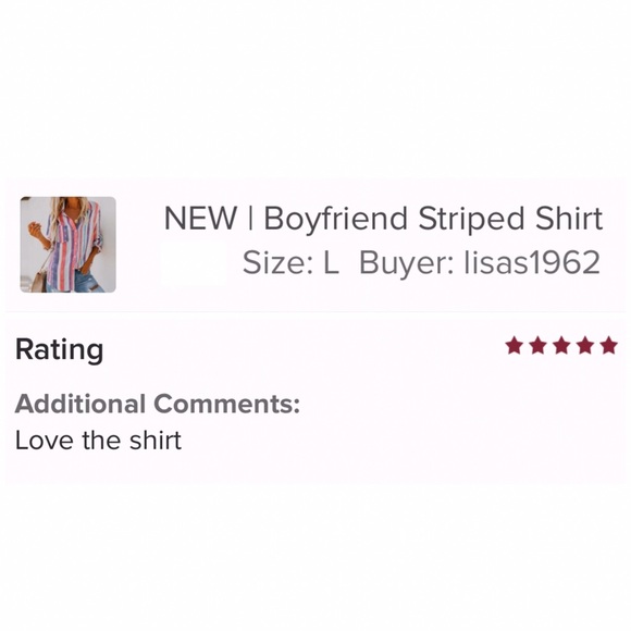 Boyfriend Striped Shirt - Picture 7 of 7